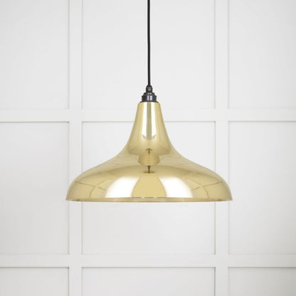 From the Anvil Smooth Brass Frankley Pendant Ceiling Light