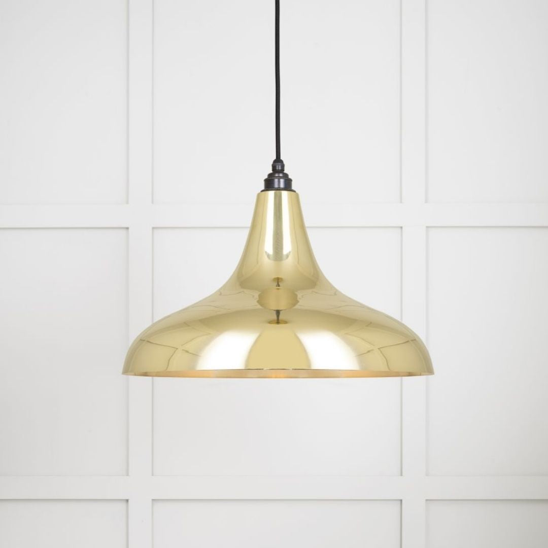 From the Anvil Smooth Brass Frankley Pendant Ceiling Light