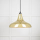 From the Anvil Smooth Brass Frankley Pendant Ceiling Light
