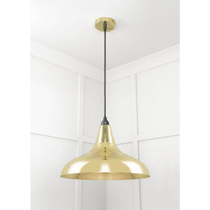 From the Anvil Smooth Brass Frankley Pendant Ceiling Light