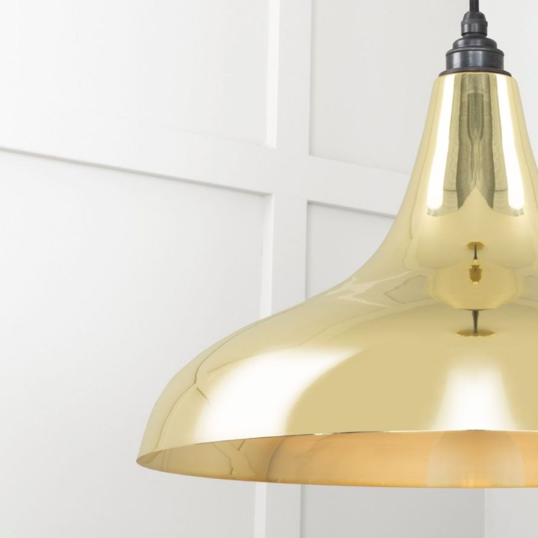 From the Anvil Smooth Brass Frankley Pendant Ceiling Light