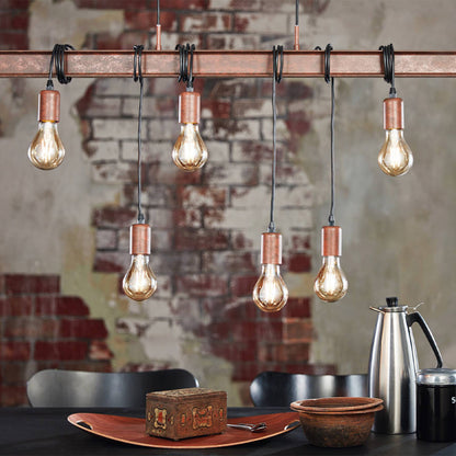Townshend Steel 6 Light Ceiling Bar