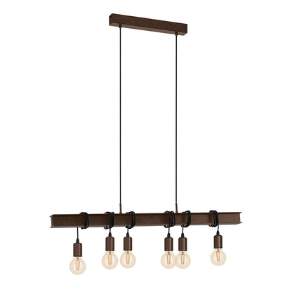 Townshend Steel 6 Light Ceiling Bar