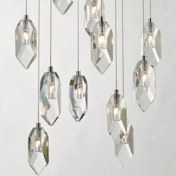 Crystal LED Cluster Pendant Ceiling Light