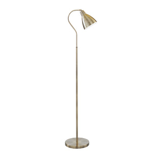Adjustable Antique Brass Task Floor Lamp