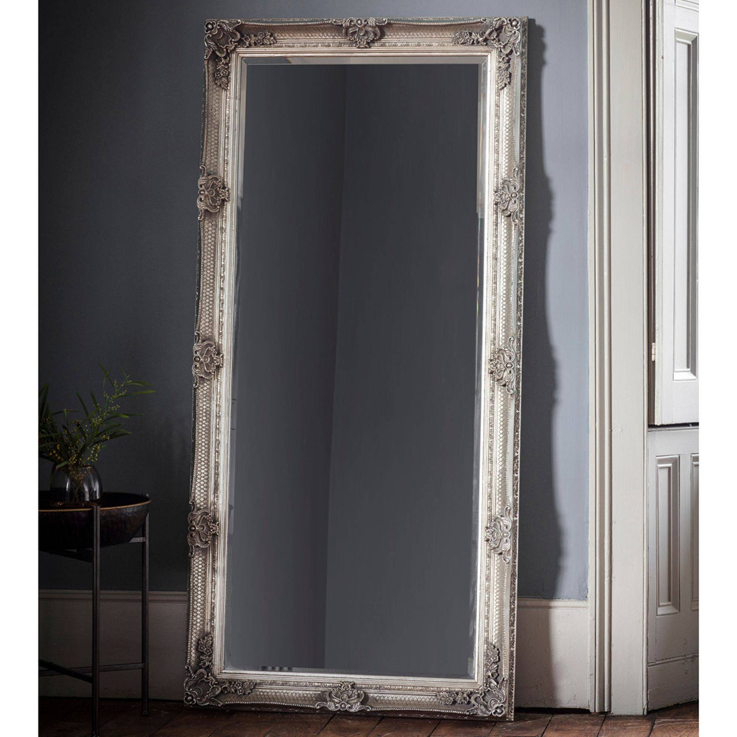 Abbey 65x31cm Leaner Silver Mirror