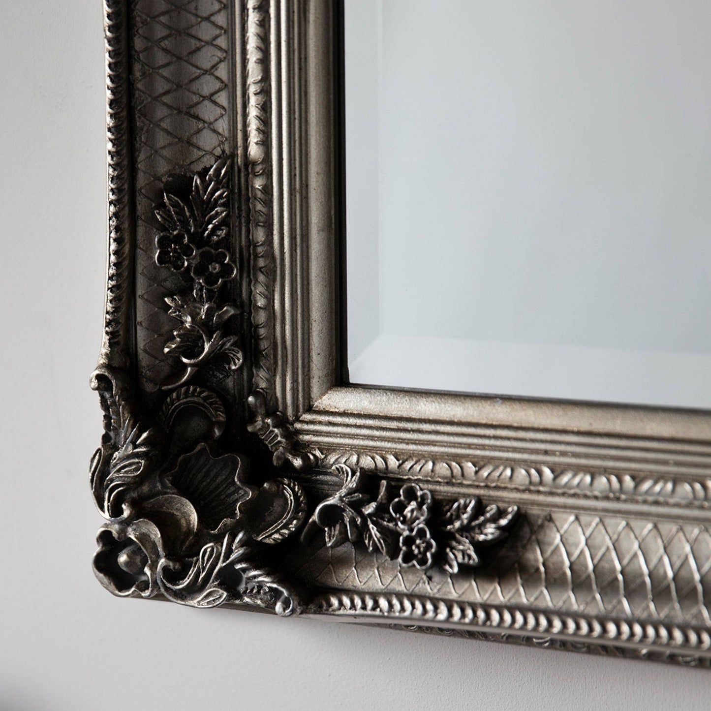 Abbey 65x31cm Leaner Silver Mirror