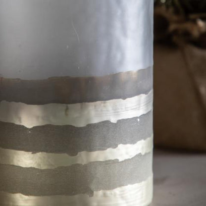 Poll Champagne Smoked Glass Candle Holder