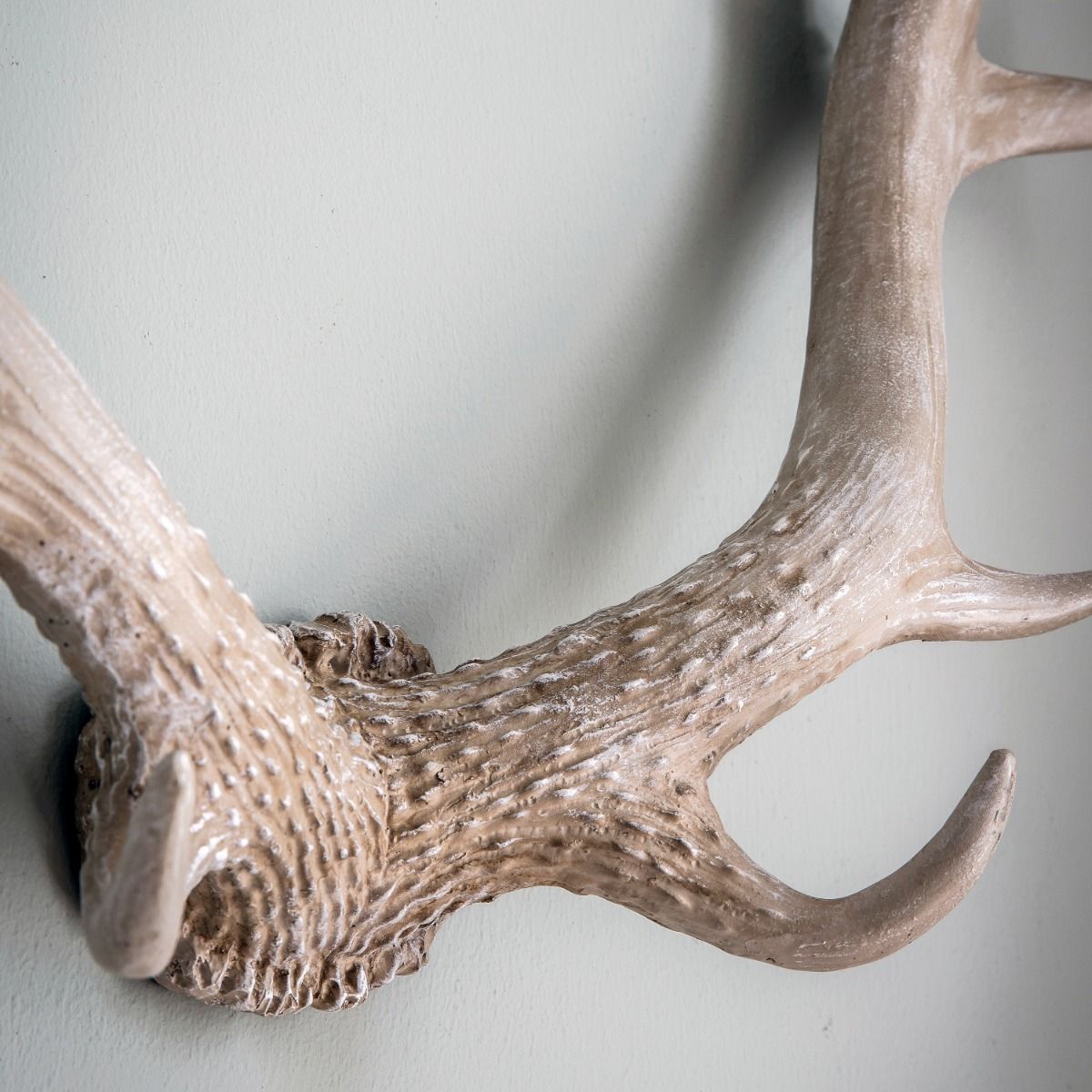 Bjorn Antler White Wall Art