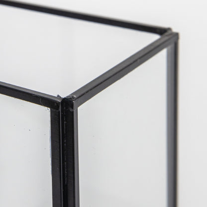 HADIZA CANDLE HOLDER BLACK MED