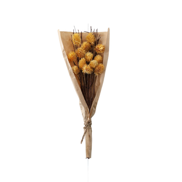DRIED THISTLE BUNDLE OCHRE SMALL