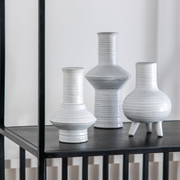 Athena White Large Porcelain Vase