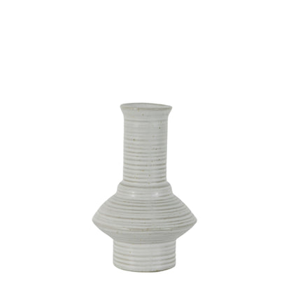 Athena Porcelain Small White Vase