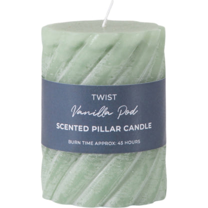 Pillar Twist Candle in Sage