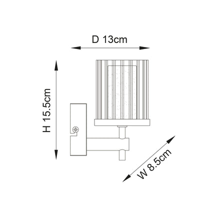 Britton Wall Light  Chrome