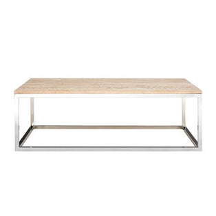 Hampstead Oak Wood and Silver Finish Coffee Table