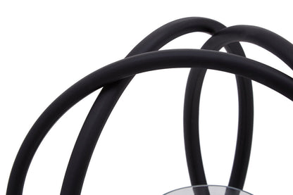 Medium Matte Black Finish Candle Holder