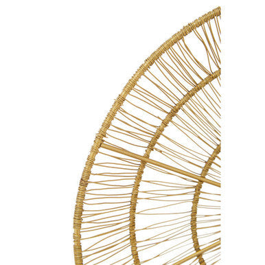 Gold Wire Wall Sconce Candle Holder