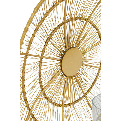 Gold Wire Wall Sconce Candle Holder