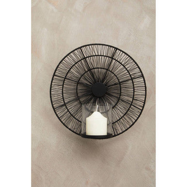 Black Wire Wall Sconce Candle Holder