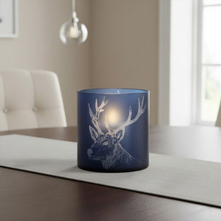 Stag Blue Candle Holder - Large