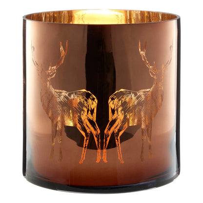 Medium Brown Candle Holder