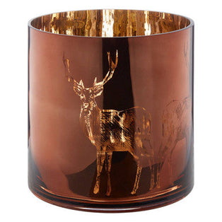Stag Brown Candle Holder - Large