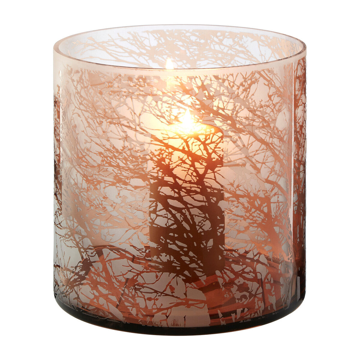 Medium Glass Hurricane Candle Holder