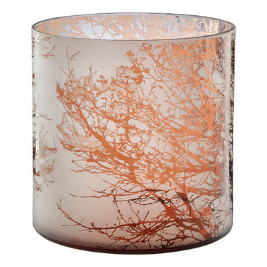 Large Glass Hurricane Candle Holder