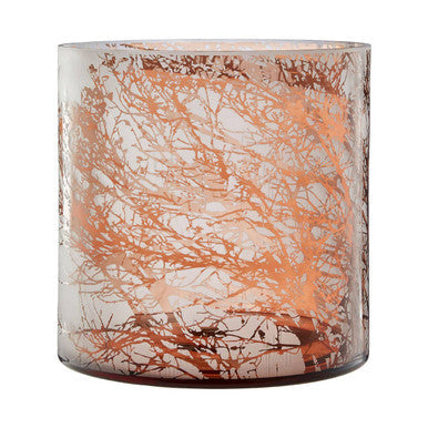 Large Glass Hurricane Candle Holder