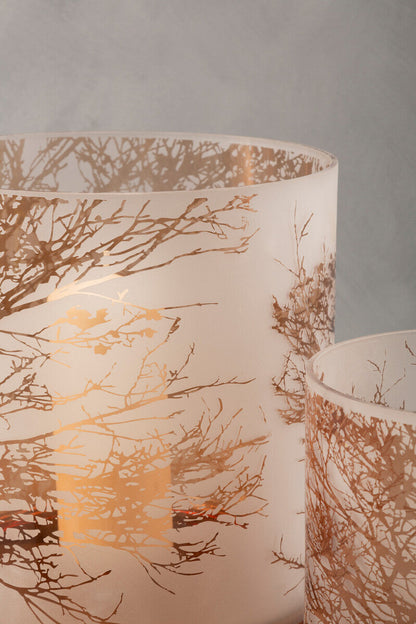 Large Glass Hurricane Candle Holder