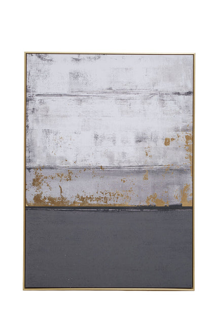 Grey and Gold Foil Wall Art | Astratto