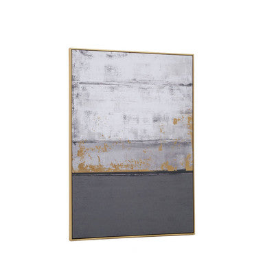 Grey and Gold Foil Wall Art | Astratto