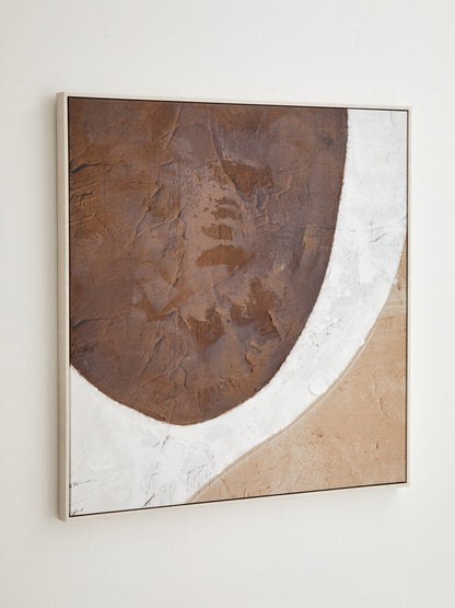 Brown and Natural Textured Wall Art | Astratto