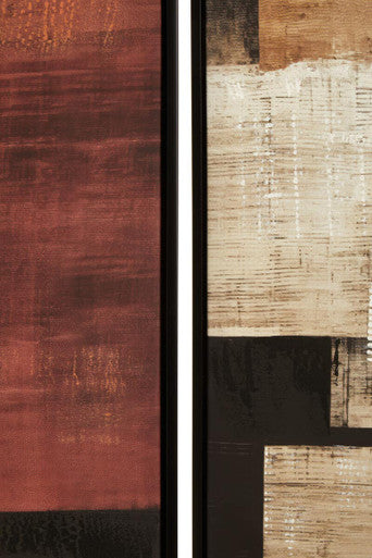 Set of 2 Geometric Abstract Canvas Wall Art | Astratto