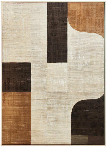 Neutral Abstract Textured Canvas Wall Art | Astratto