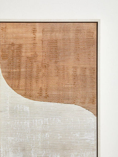Neutral Abstract Textured Canvas Wall Art | Astratto