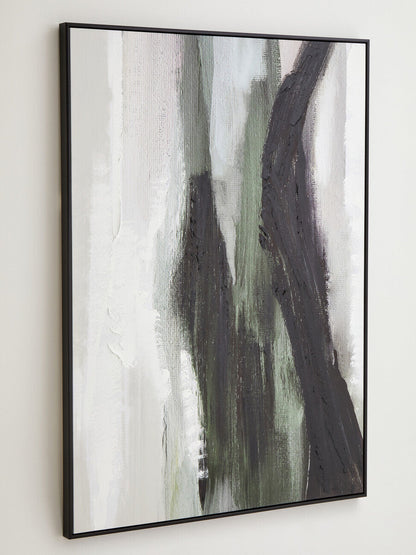 Green Multi Coloured Abstract Textured Wall Art | Astratto