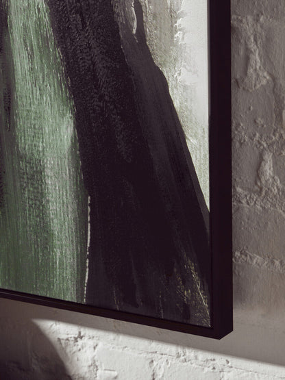 Green Multi Coloured Abstract Textured Wall Art | Astratto
