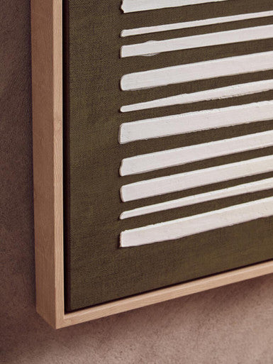 Green and Natural Textured Canvas Wall Art | Astratto