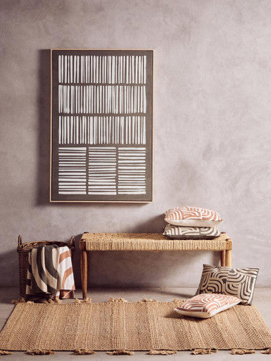 Green and Natural Textured Canvas Wall Art | Astratto