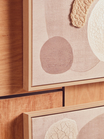 Set of 2 Natural Textured Wall Art | Astratto