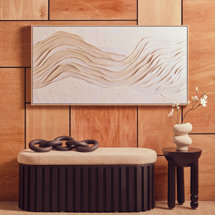 Cream Textured Wall Art