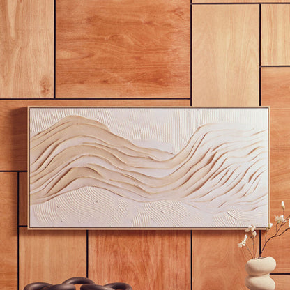 Cream Textured Wall Art
