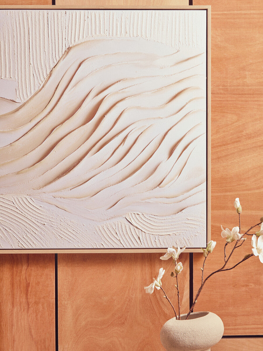 Cream Textured Wall Art