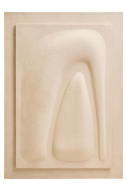 3D Cream Wall Art | Astratto