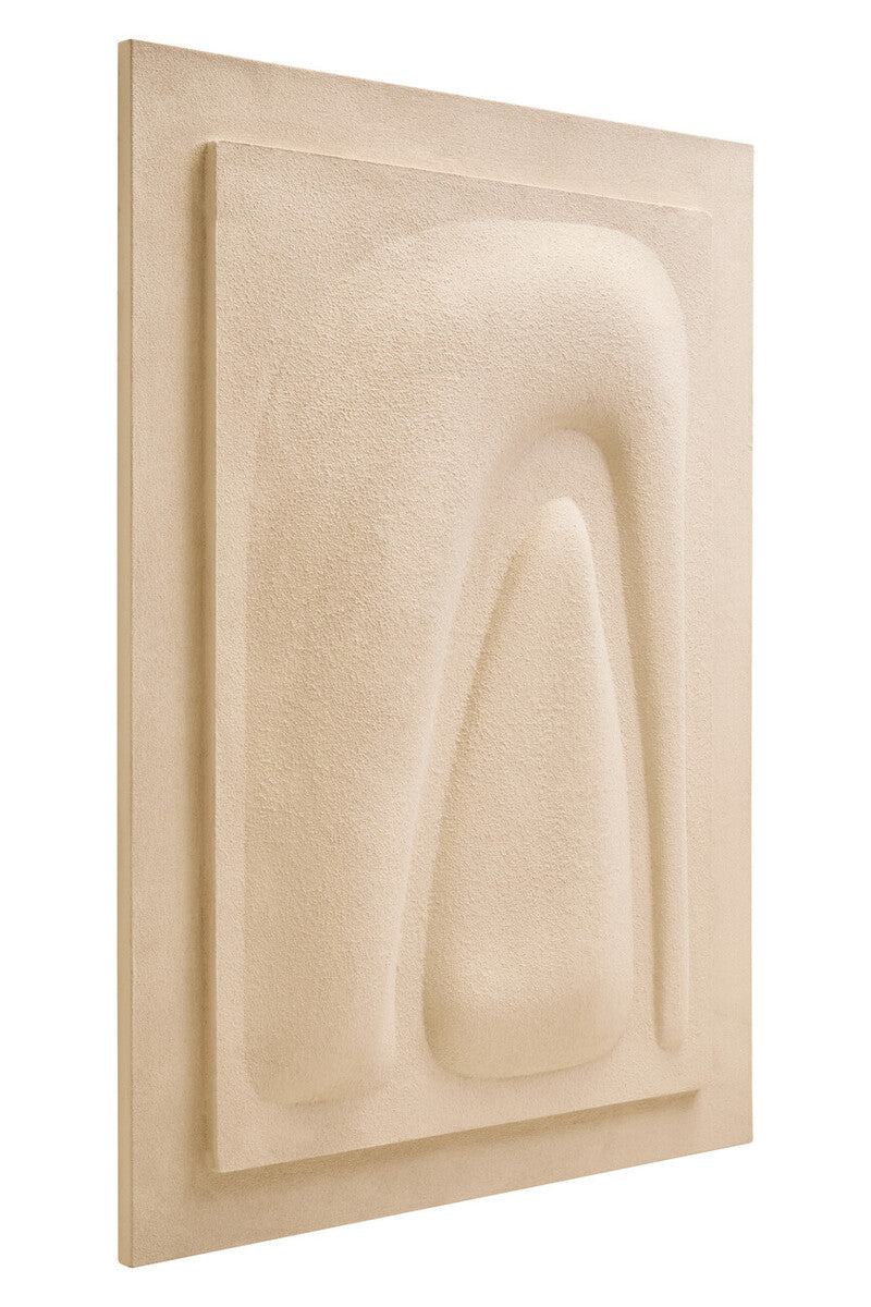3D Cream Wall Art | Astratto
