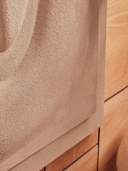 3D Cream Wall Art | Astratto
