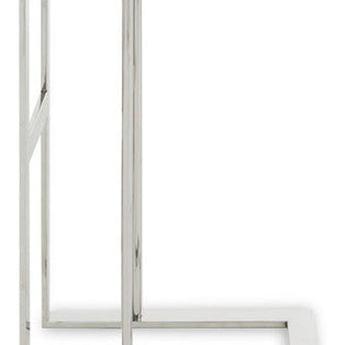 Oria Silver Finish Side Table