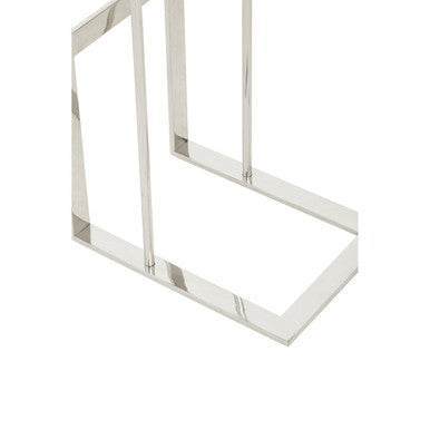 Oria Silver Finish Side Table